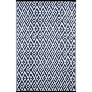 Tappeto da interno/esterno in plastica reversibile "Ikat"