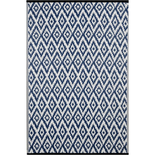 Tappeto da interno/esterno in plastica reversibile "Ikat"