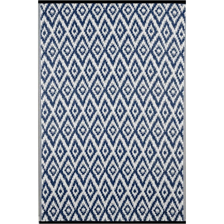 Tappeto da interno/esterno in plastica reversibile "Ikat"