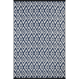 Tappeto da interno/esterno in plastica reversibile "Ikat"