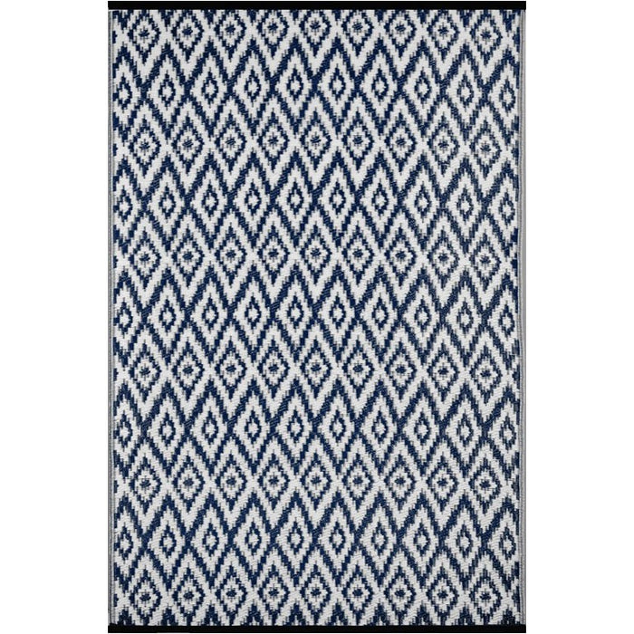 Tappeto da interno/esterno in plastica reversibile "Ikat"