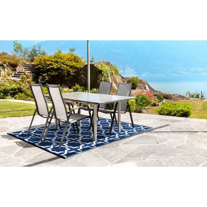 Tappeto da interno/esterno in plastica reversibile "Vimini"