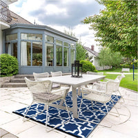 Tappeto da interno/esterno in plastica reversibile "Vimini"