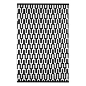 Tappeto da interno/esterno in plastica reversibile "Zig Zag"