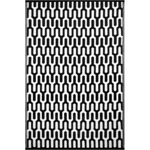 Tappeto da interno/esterno in plastica reversibile "Zig Zag"