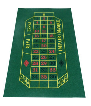 Tappeto Da Tavolo Verde Feltro Per Roulette Gioco Pallina Casino Games         