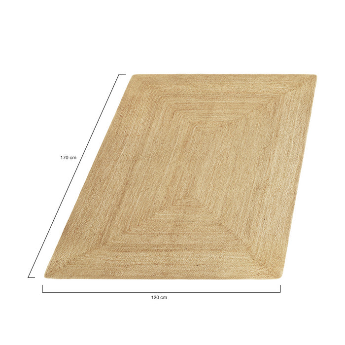 IDMarket - Tappeto DAYA per interni in iuta 120 x 170 CM