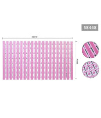 Tappeto Doccia Antiscivolo 69x38cm Tappetino Vasca Bagno Rettangolare Rosa 58448         