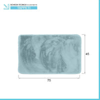 Tappeto doccia antiscivolo verde acqua 45x75 cm antiscivolo