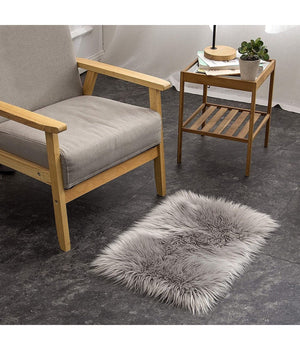 Tappeto Finta Pelliccia Sintetica Per Animali Soggiorno Camera Lavabile 40x60cm         