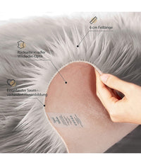 Tappeto Finta Pelliccia Sintetica Per Animali Soggiorno Camera Lavabile 40x60cm         