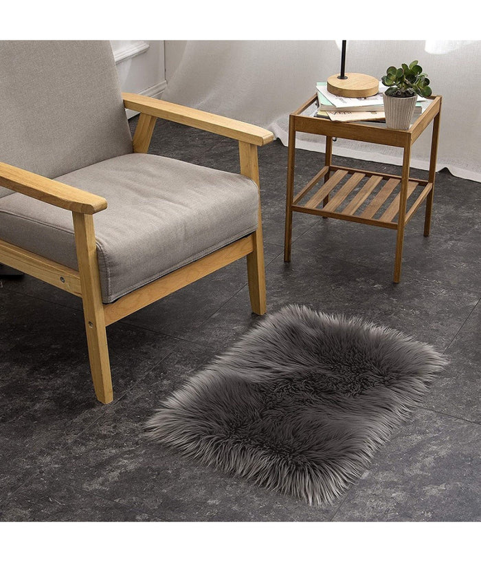 Tappeto Finta Pelliccia Sintetica Per Animali Soggiorno Camera Lavabile 60x90cm         