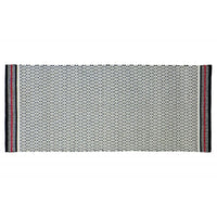 Tappeto ape nero con bordino rosso 60x140