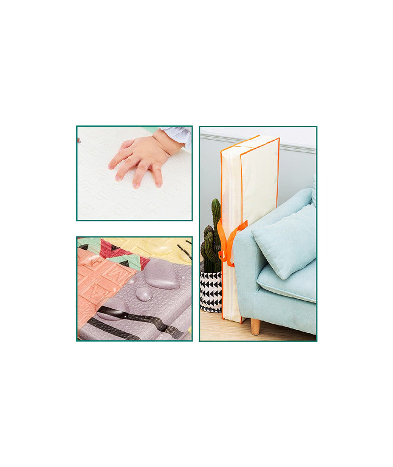 Tappeto Gioco Bambini Neonati - Pieghevole, Reversibile, Impermeabile 180x150x1 cm - Cod: FD002