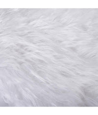 Tappeto Gonna Copertura Base Albero Di Natale 120 Cm Peluche Bianco Effetto Neve         