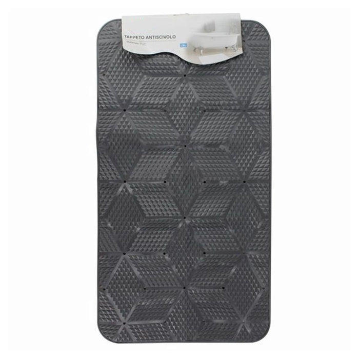 Trade Shop - Tappeto In Pvc Antiscivolo Vasca Da Bagno Doccia 70x37cm Effetto Geometrico 59621         