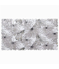 Tappeto In Pvc Con Stampa Tropicale Antiscivolo Vasca Bagno Doccia 67x36cm 87073         