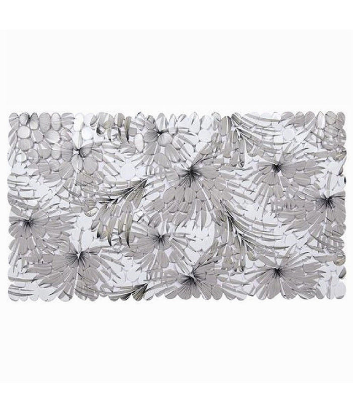 Tappeto In Pvc Con Stampa Tropicale Antiscivolo Vasca Bagno Doccia 67x36cm 87073         