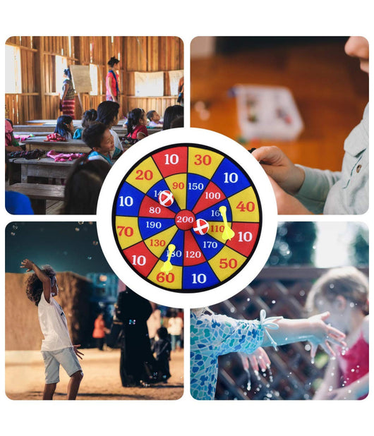 Gioco Tirassegno Tiro Al Bersaglio Soft Con Freccette E Palline 36cm         