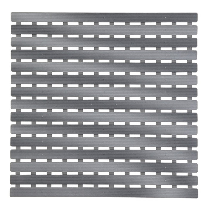 Tappeto per Doccia Antiscivolo 54 x 54 Grigio con Gommini Antiscivolo