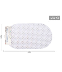 Tappeto Per Doccia Antiscivolo 68x38cm Tappetino Vasca Da Bagno Bianco 54074         