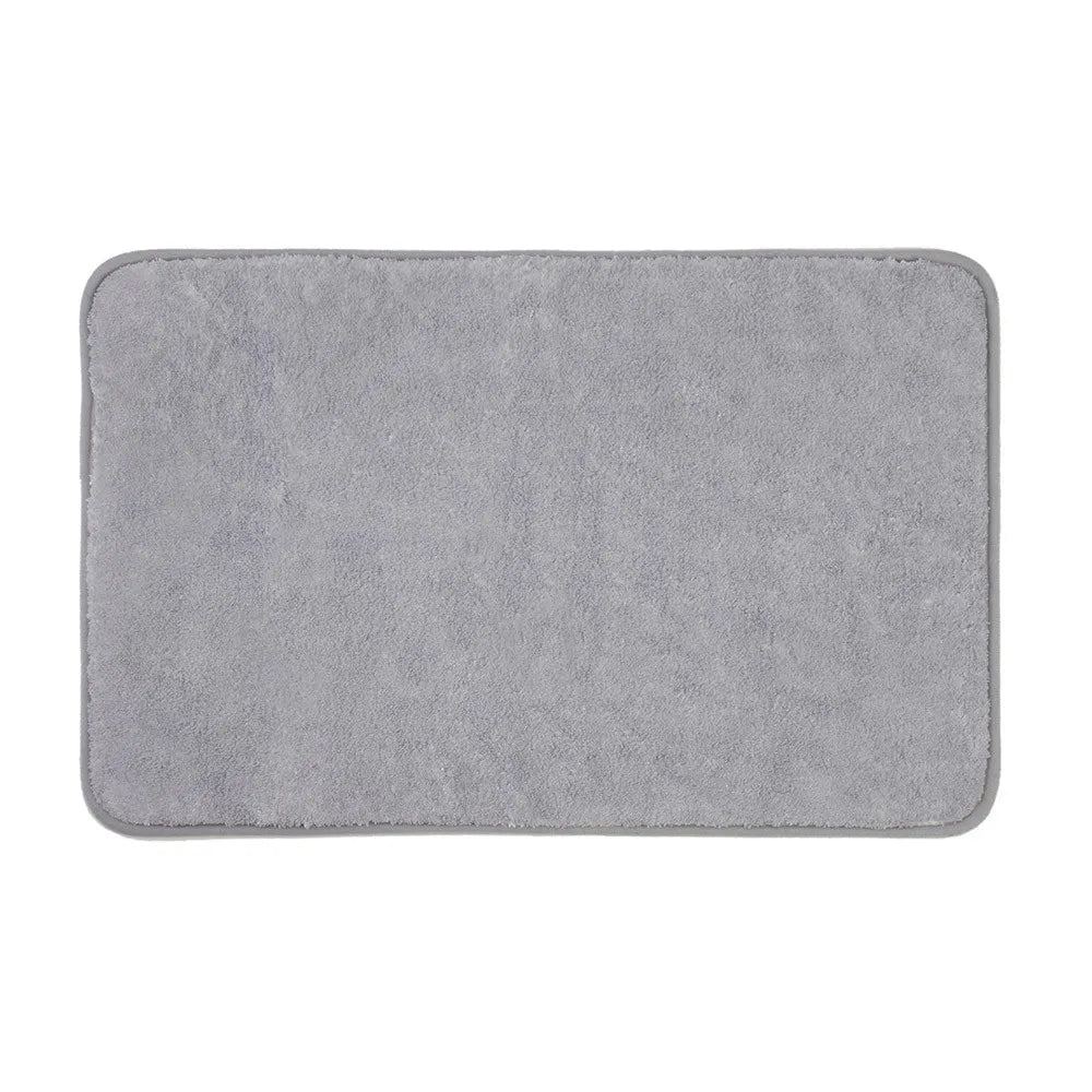 Tappeto per doccia antiscivolo grigio 45x75 cm in poliestere Nuvola