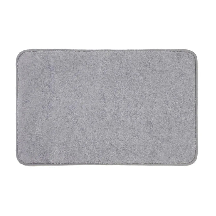Tappeto per doccia antiscivolo grigio 45x75 cm in poliestere Nuvola