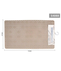 Tappeto Per Doccia Tappetino Vasca Da Bagno Rettangolare 37 X 72 Cm Beige 54088         