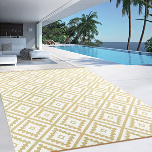 IDMarket - Tappeto per esterni BAHAMAS beige 270 x 370 CM