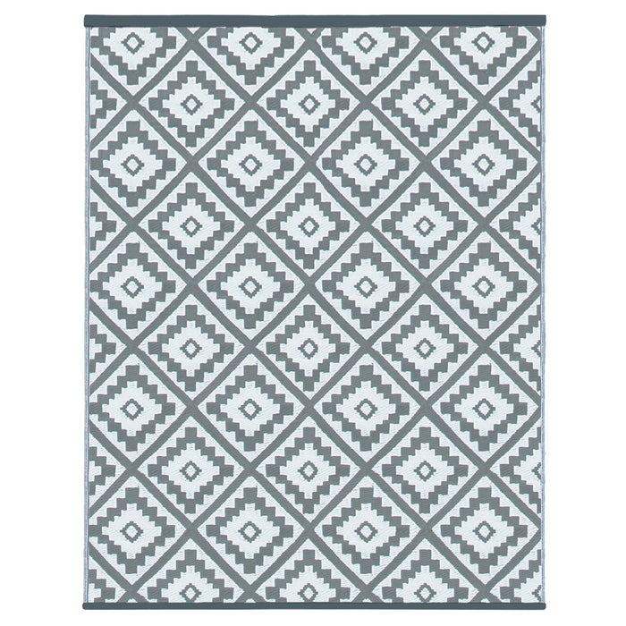 IDMarket - Tappeto per esterni BAHAMAS grigio 160 x 260 CM