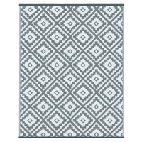 IDMarket - Tappeto per esterni BAHAMAS grigio 270 x 370 CM
