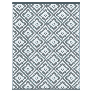 IDMarket - Tappeto per esterni BAHAMAS grigio 270 x 370 CM