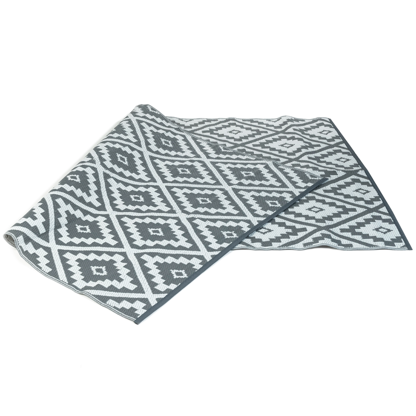 IDMarket - Tappeto per esterni BAHAMAS grigio 270 x 470 CM
