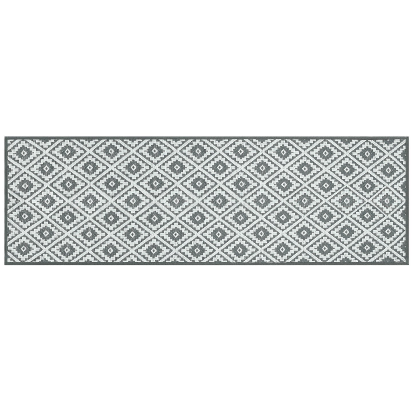 IDMarket - Tappeto per esterni BAHAMAS grigio 80 x 250 CM