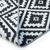 IDMarket - Tappeto per esterni BAHAMAS nero 270 x 370 CM