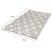 IDMarket - Tappeto per esterni BAHAMAS taupe 270 x 370 CM