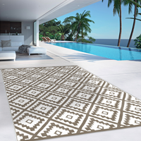 IDMarket - Tappeto per esterni BAHAMAS taupe 270 x 370 CM