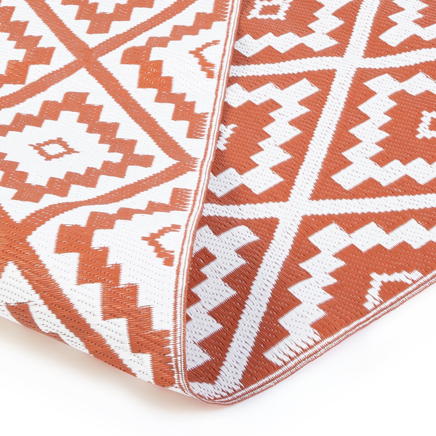 IDMarket - Tappeto per esterni BAHAMAS terracotta 180 x 280 CM