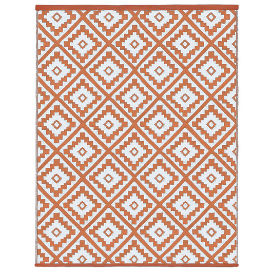 IDMarket - Tappeto per esterni BAHAMAS terracotta 270 X 370 CM