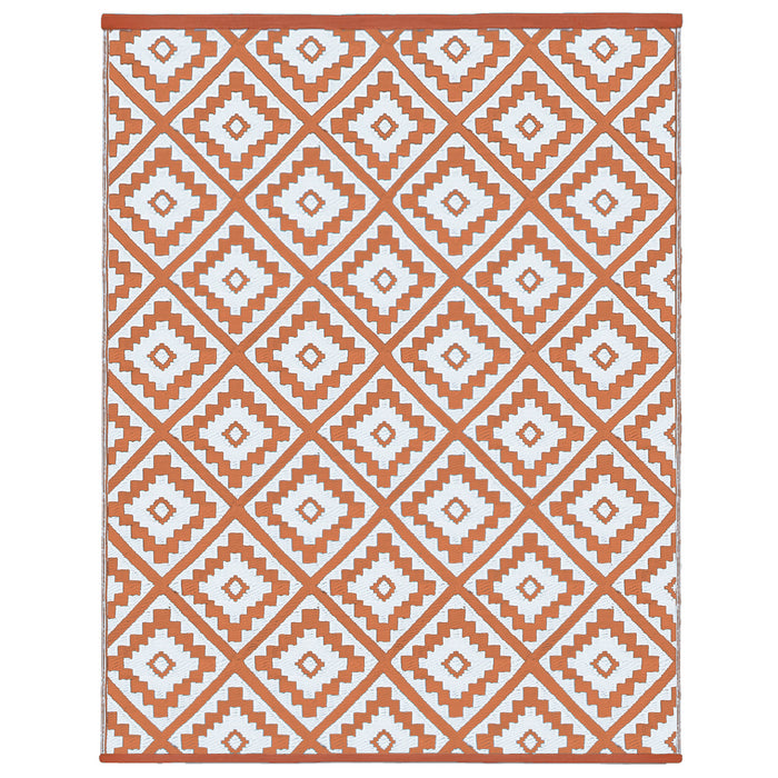 IDMarket - Tappeto per esterni BAHAMAS terracotta 270 X 370 CM