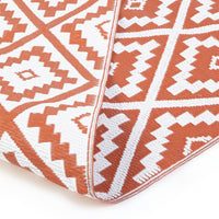 IDMarket - Tappeto per esterni BAHAMAS terracotta 270 X 370 CM