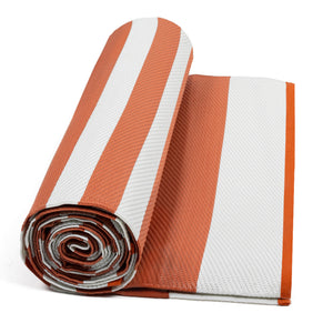 IDMarket - Tappeto per esterni RAYURES terracotta 270 x 370 CM