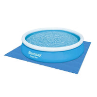 Trade Shop - Tappeto Piastrelle Base Sotto Piscina Componibile Protettivo Da 50x50 Cm Blu 58220 -