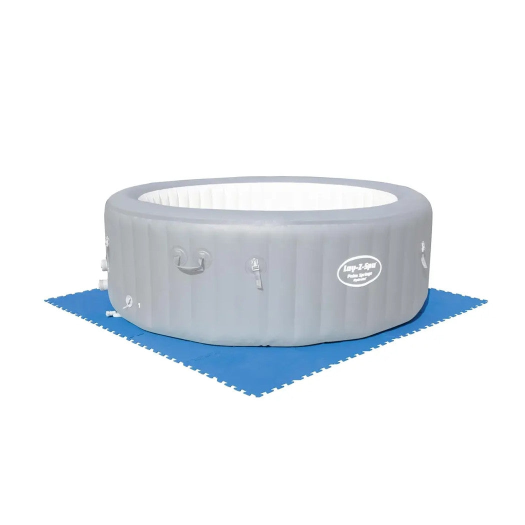Trade Shop - Tappeto Piastrelle Base Sotto Piscina Componibile Protettivo Da 50x50 Cm Blu 58220 -