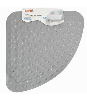 Tappeto Pvc Antiscivolo Triangolare Grigio Per Vasca Bagno Doccia 50x70 Cm 79737         