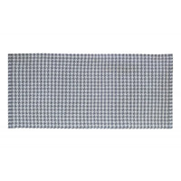 Tappeto a scacchi grigio chiaro e scuro 50x110 cod 75725