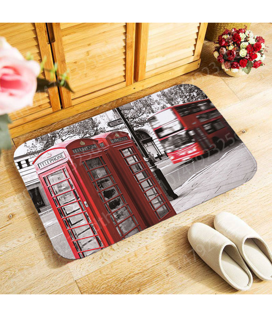 Tappeto Stampato Zerbino Bagno Antiscivolo Doccia Varie Fantasie E Colori 40x60         