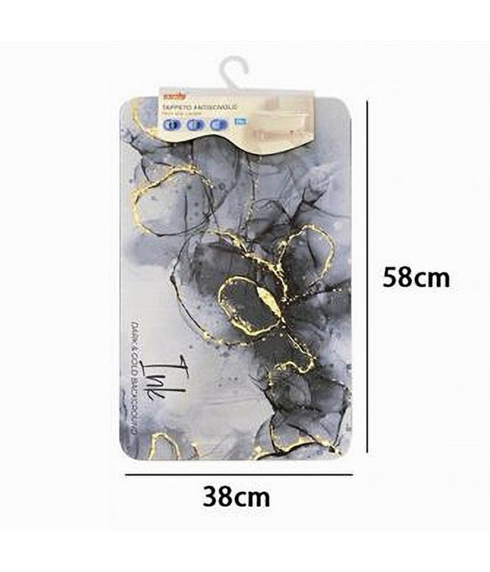 Tappeto Tappetino Antiscivolo Bagno Doccia Rettangolare 38x58cm Vari Modelli 87227         