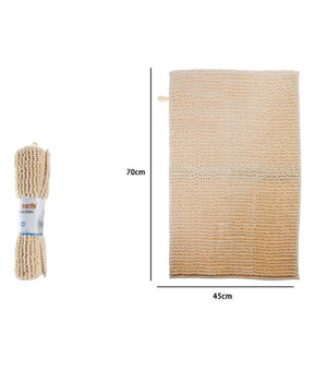 Tappeto Tappetino Antiscivolo Per Arredo Bagno 45 X 70 Cm Colore Arancio 79918         
