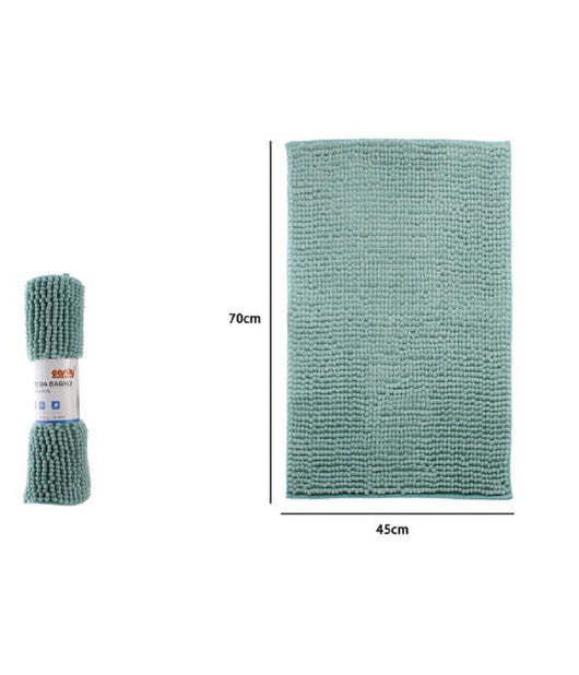 Tappeto Tappetino Antiscivolo Per Arredo Bagno 45x70 Cm Colore Verde Acqua 79919         